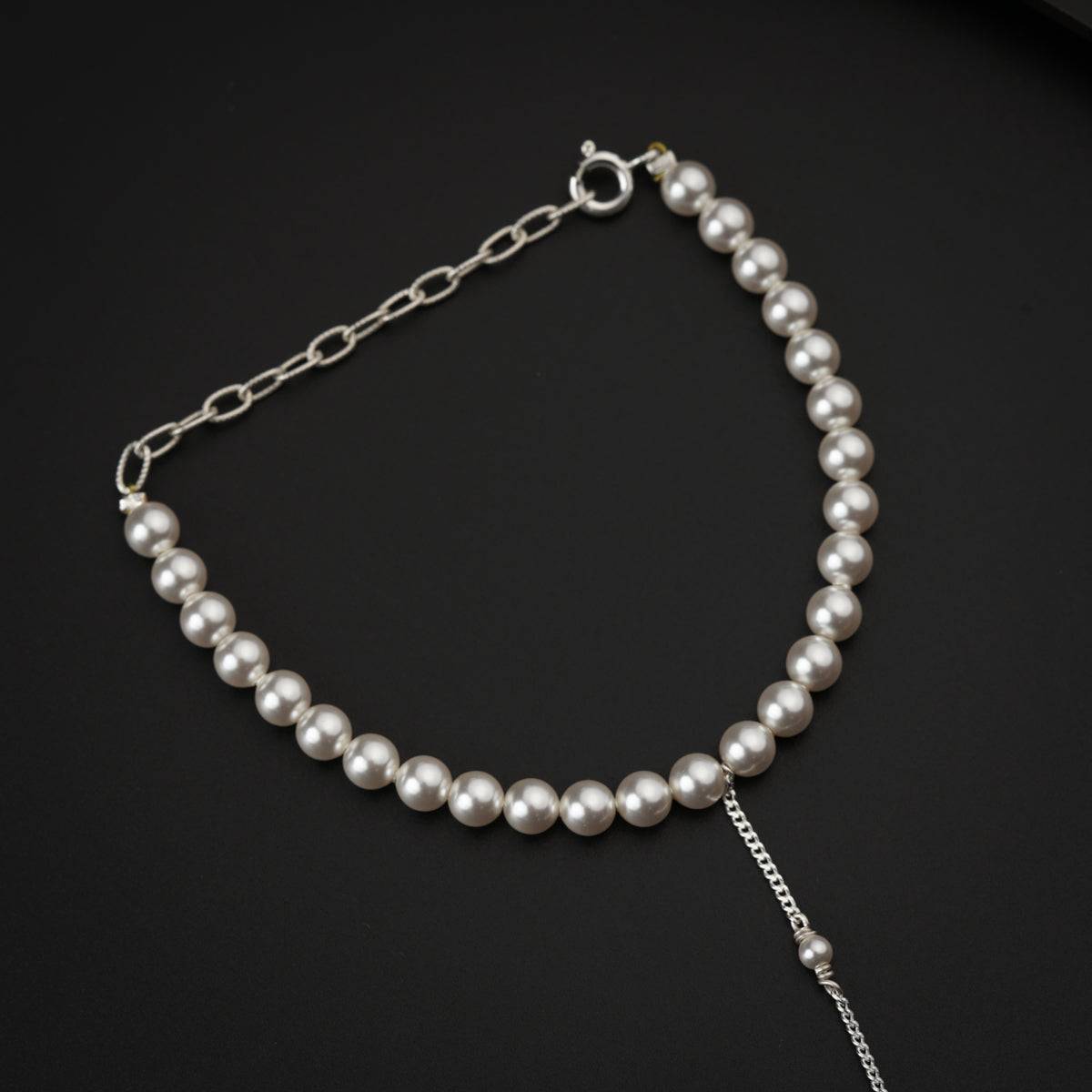 Elegant Pearl Hand Chain Bracelet
