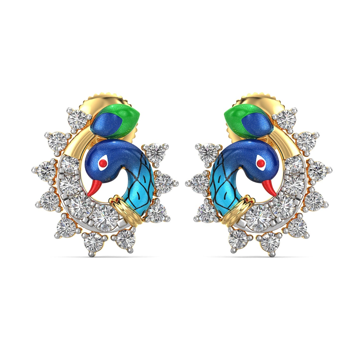 Circlet Splendor Earrings-Yellow Gold