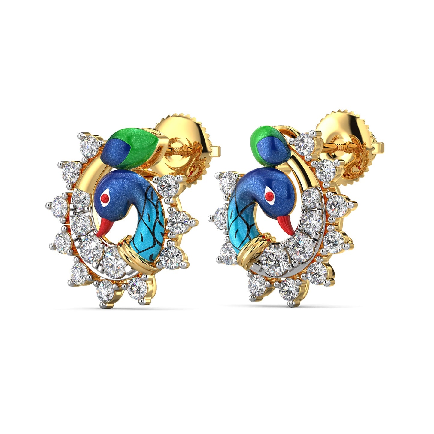 Circlet Splendor Earrings-Yellow Gold