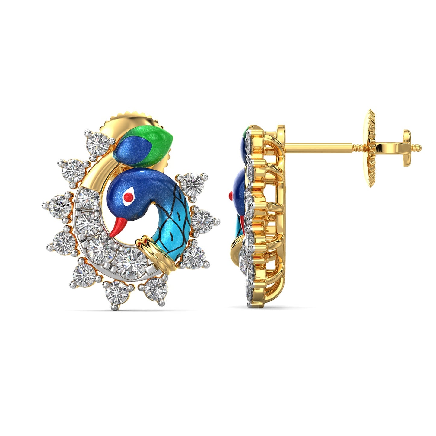 Circlet Splendor Earrings-Yellow Gold