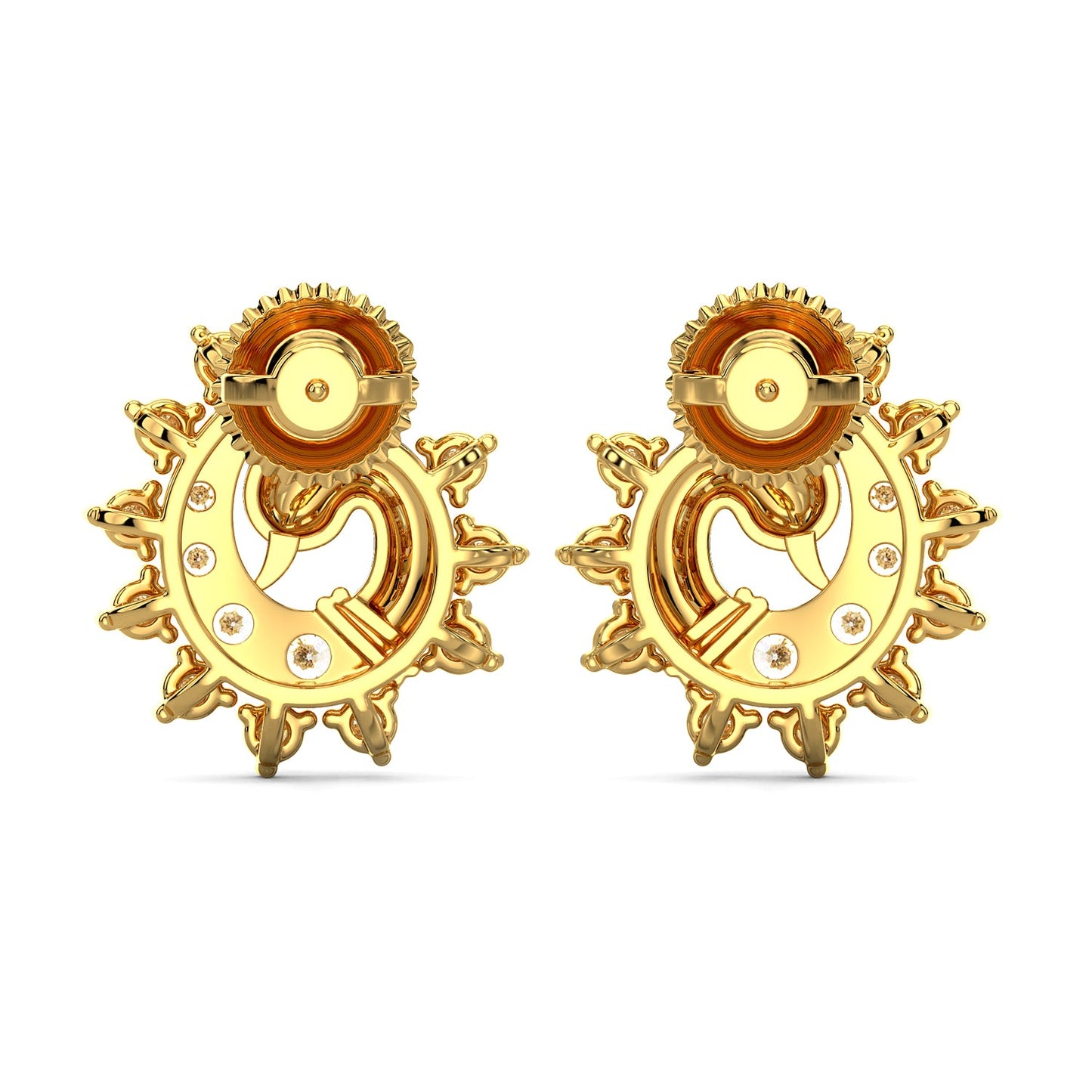 Circlet Splendor Earrings-Yellow Gold