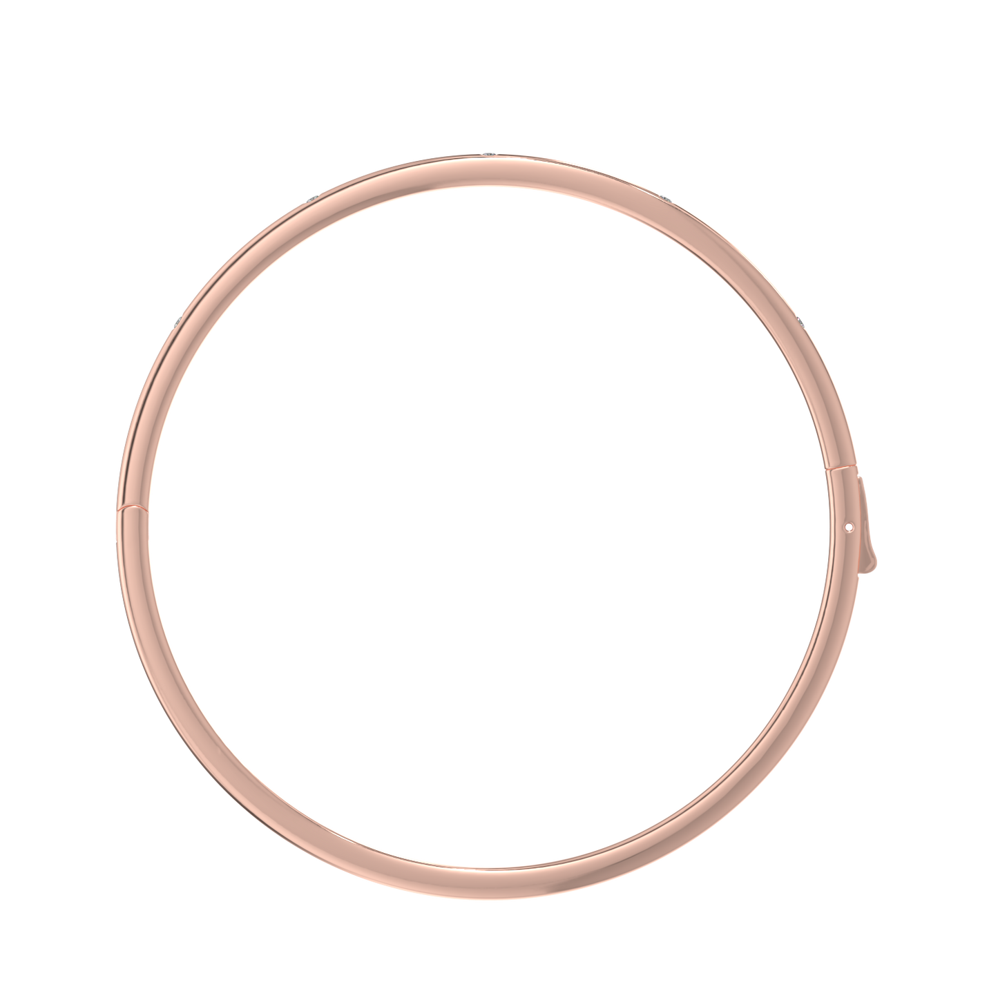 Modern Diamond Bracelet-Rose Gold