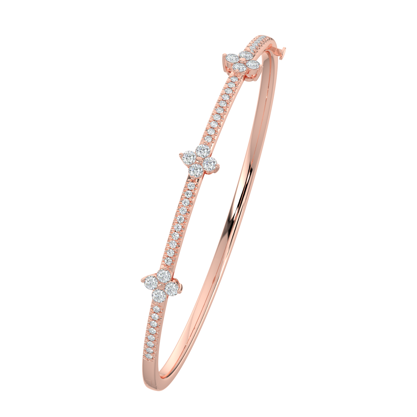Sparkling Diamond Bracelet-Rose Gold