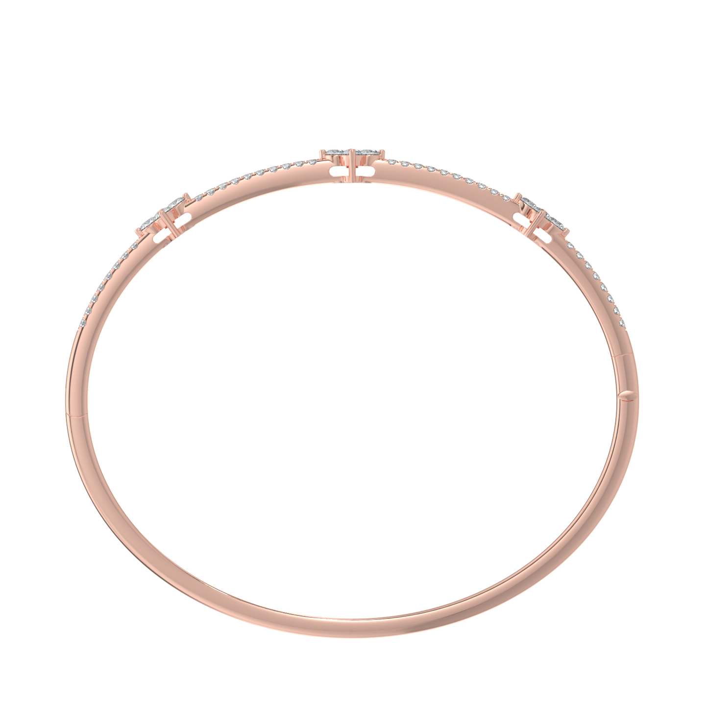 Sparkling Diamond Bracelet-Rose Gold