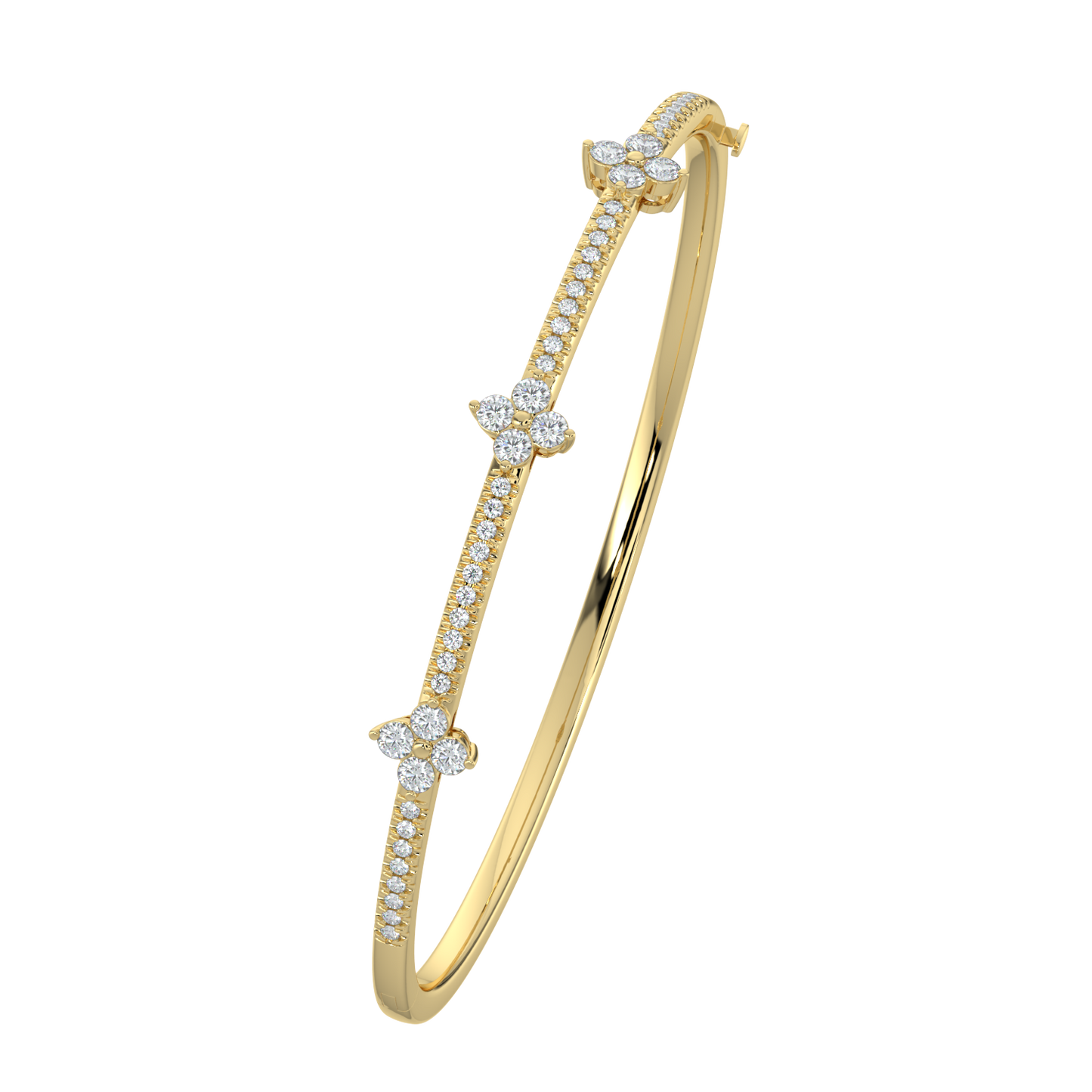 Sparkling Diamond Bracelet-Yellow Gold