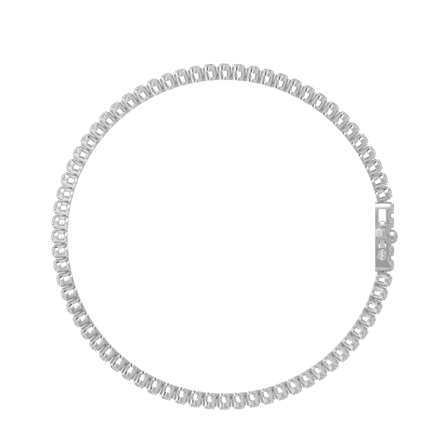 Ace Tennis Diamond Bracelet-White Gold