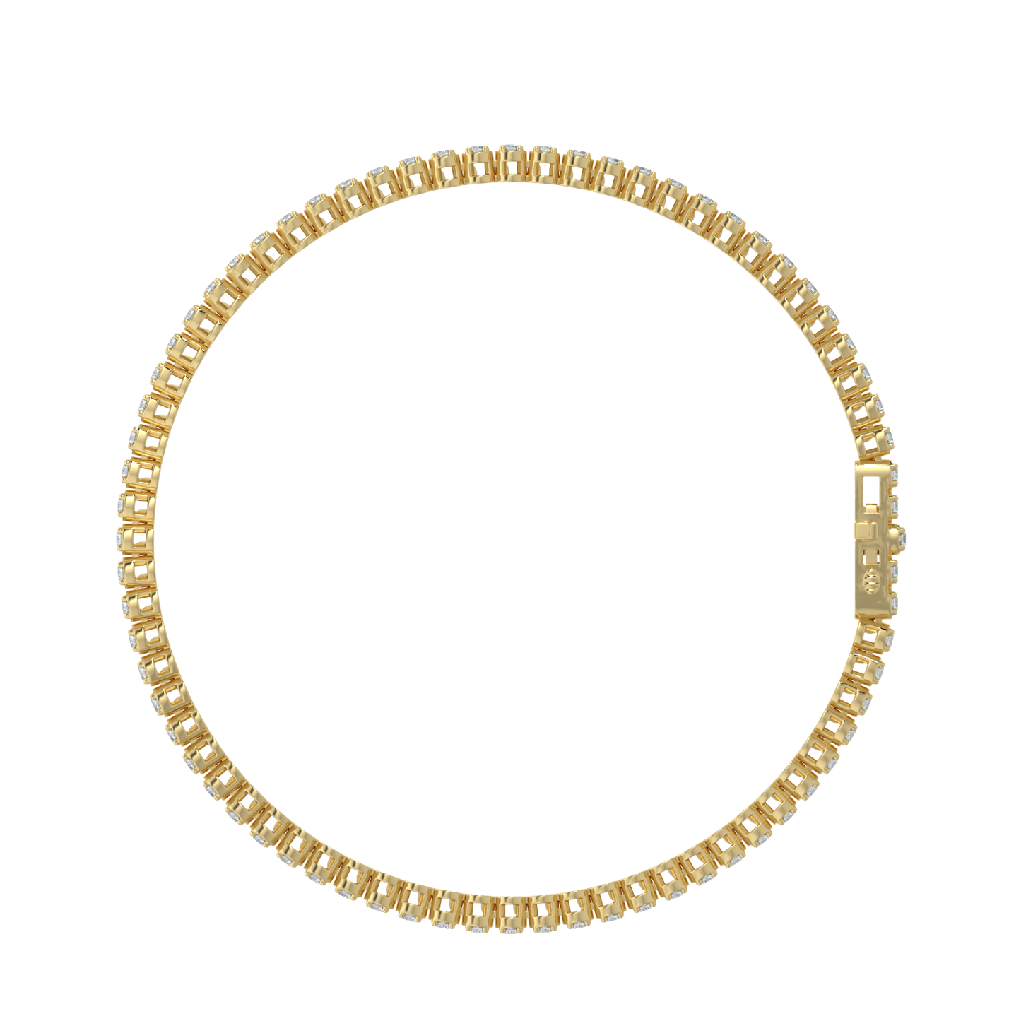 Ace Tennis Diamond Bracelet-Yellow Gold