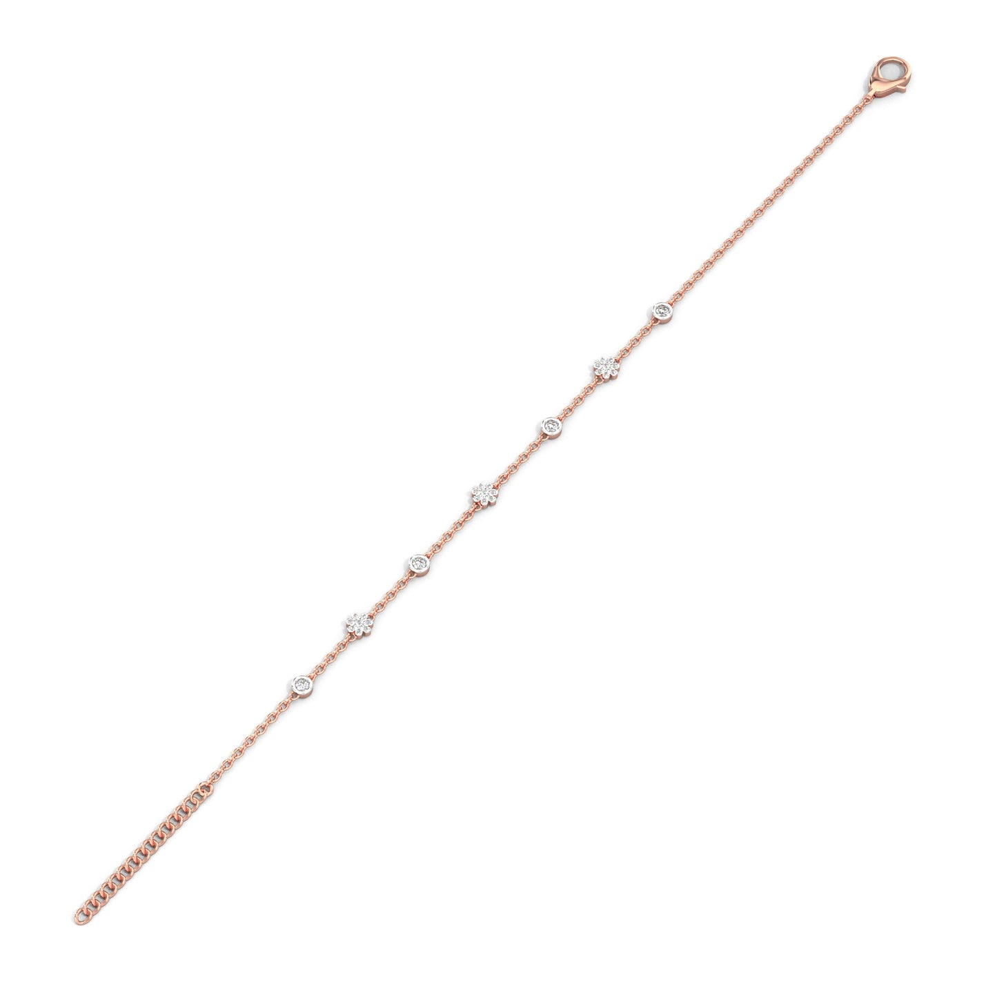Golden Bloom Bracelet-Rose Gold