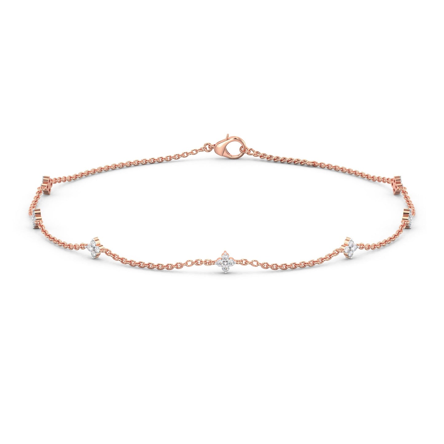 Twinkle Diamond Bracelet-Rose Gold