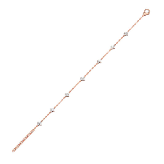 Twinkle Diamond Bracelet-Rose Gold