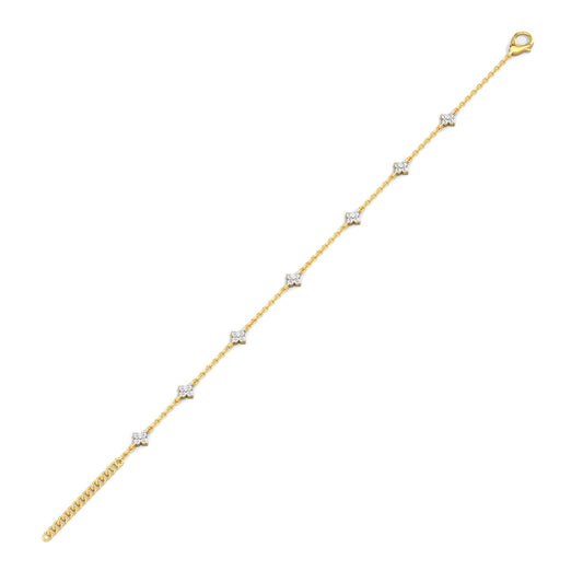 Twinkle Diamond Bracelet-Yellow Gold