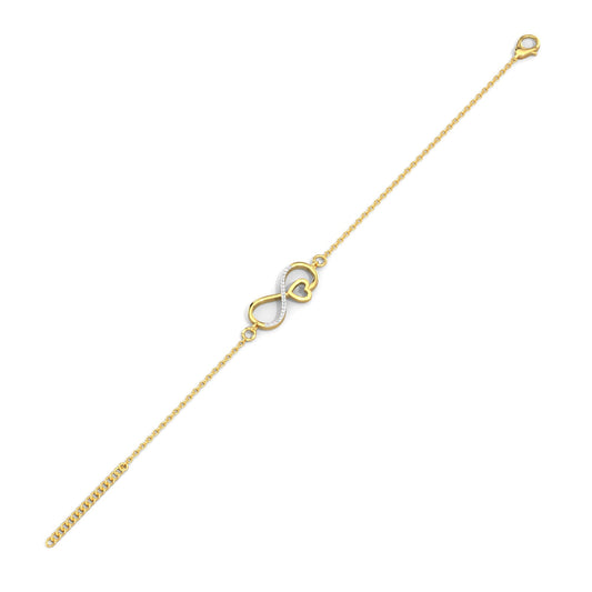 Endless Love Diamond Bracelet-Yellow Gold