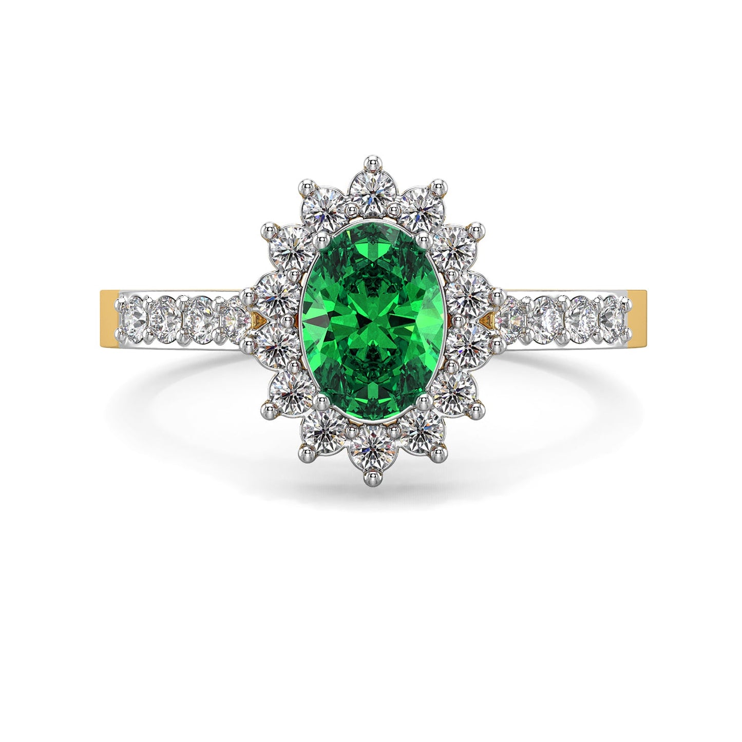 Emerald Elegance Gemstone Ring