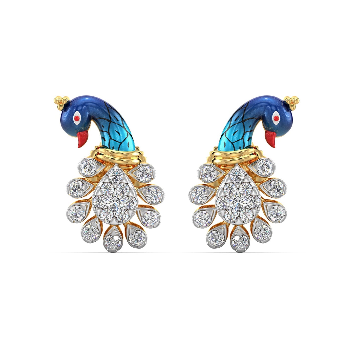 Majestic Glory Earrings-Yellow Gold