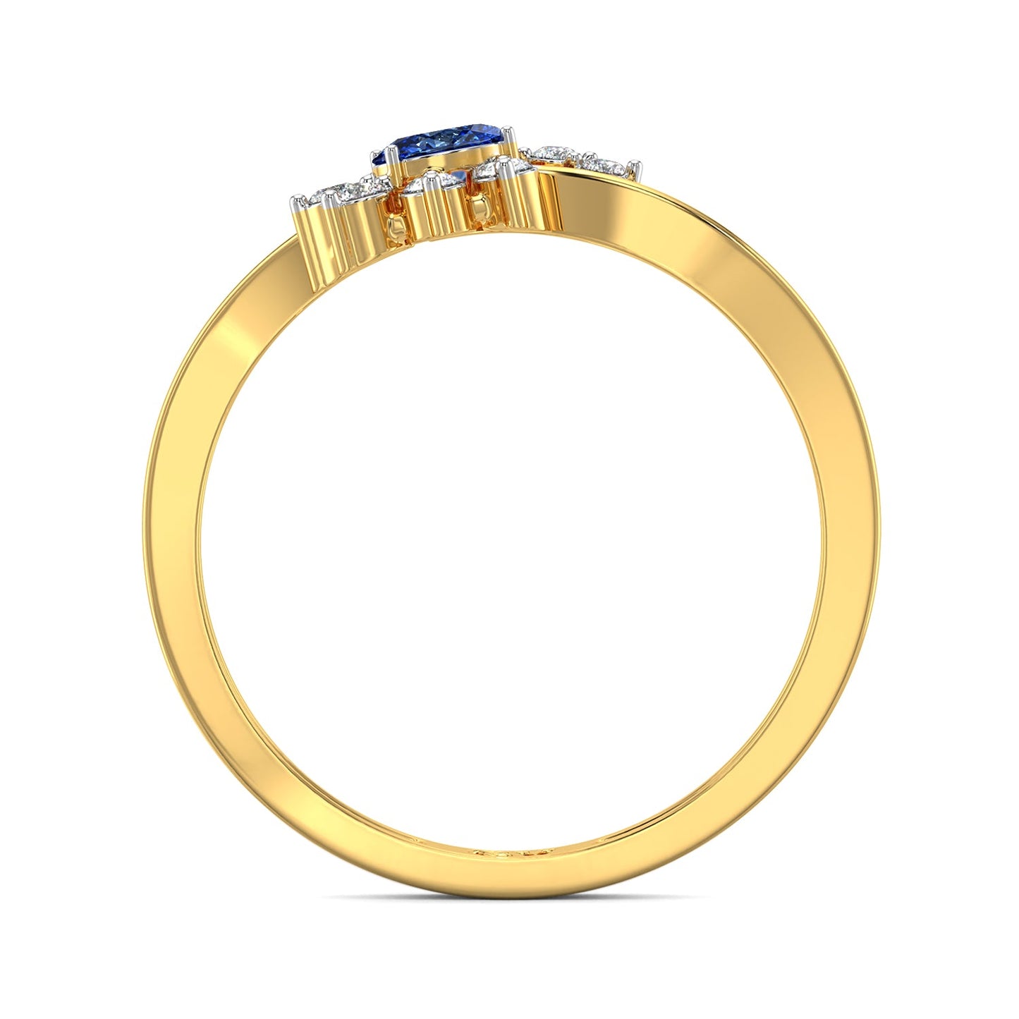 Blue Orchid Gemstone Ring