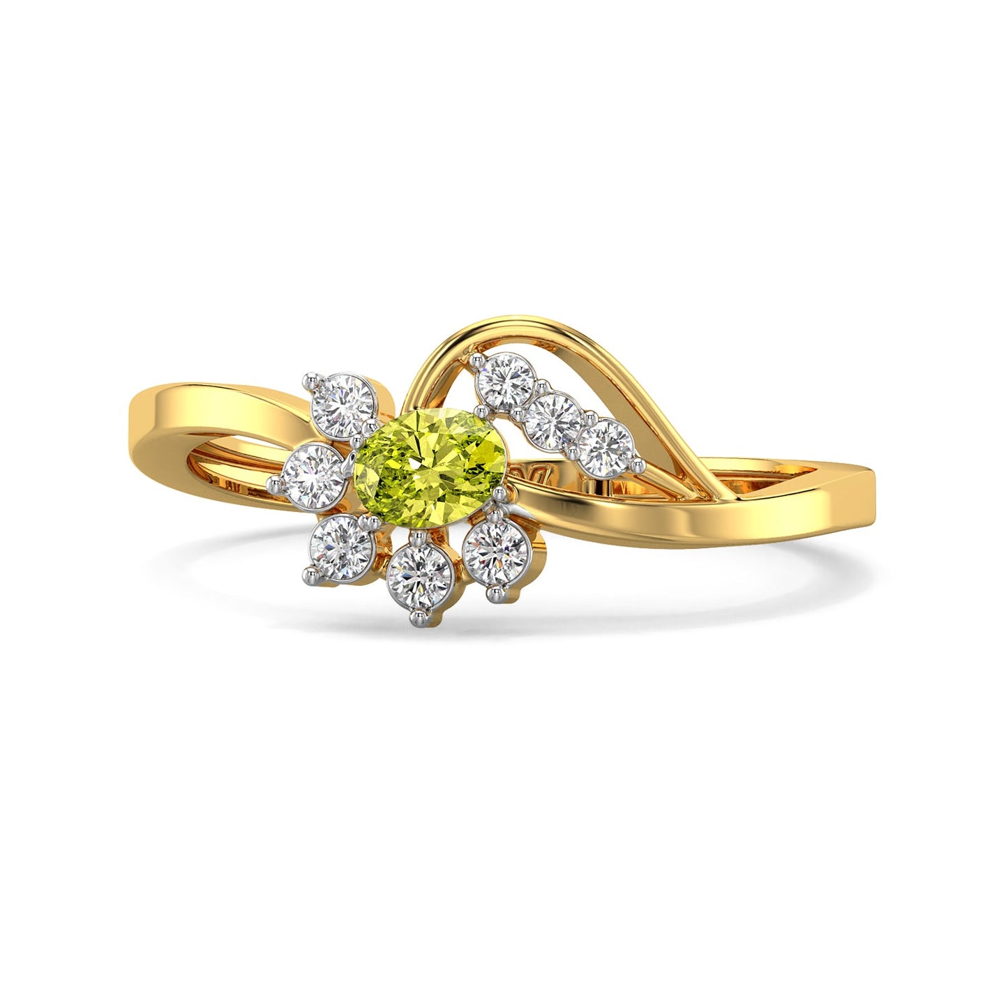 Sunflower Sparkle Gemstone Ring