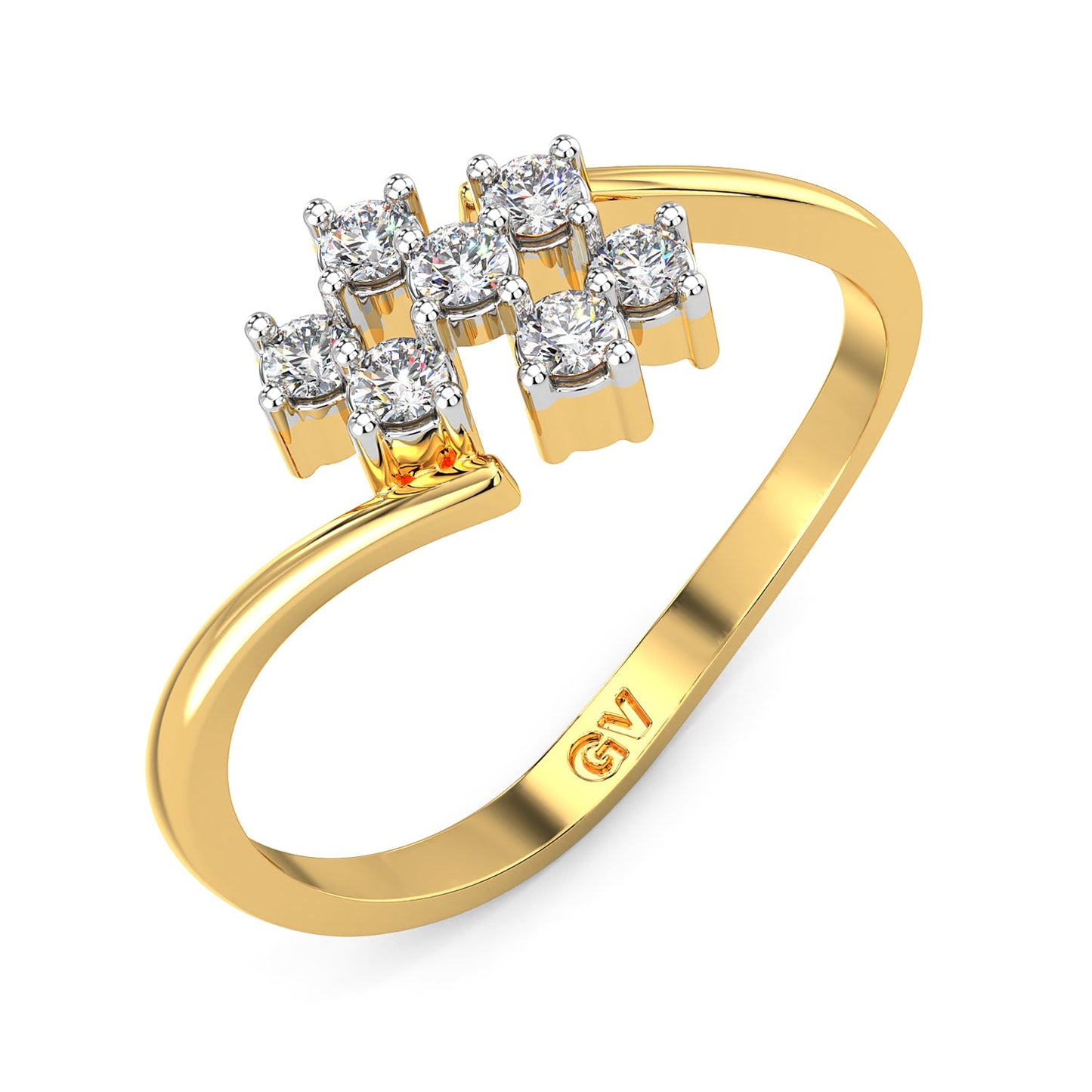 Twinkle Diamond Ring-Yellow Gold