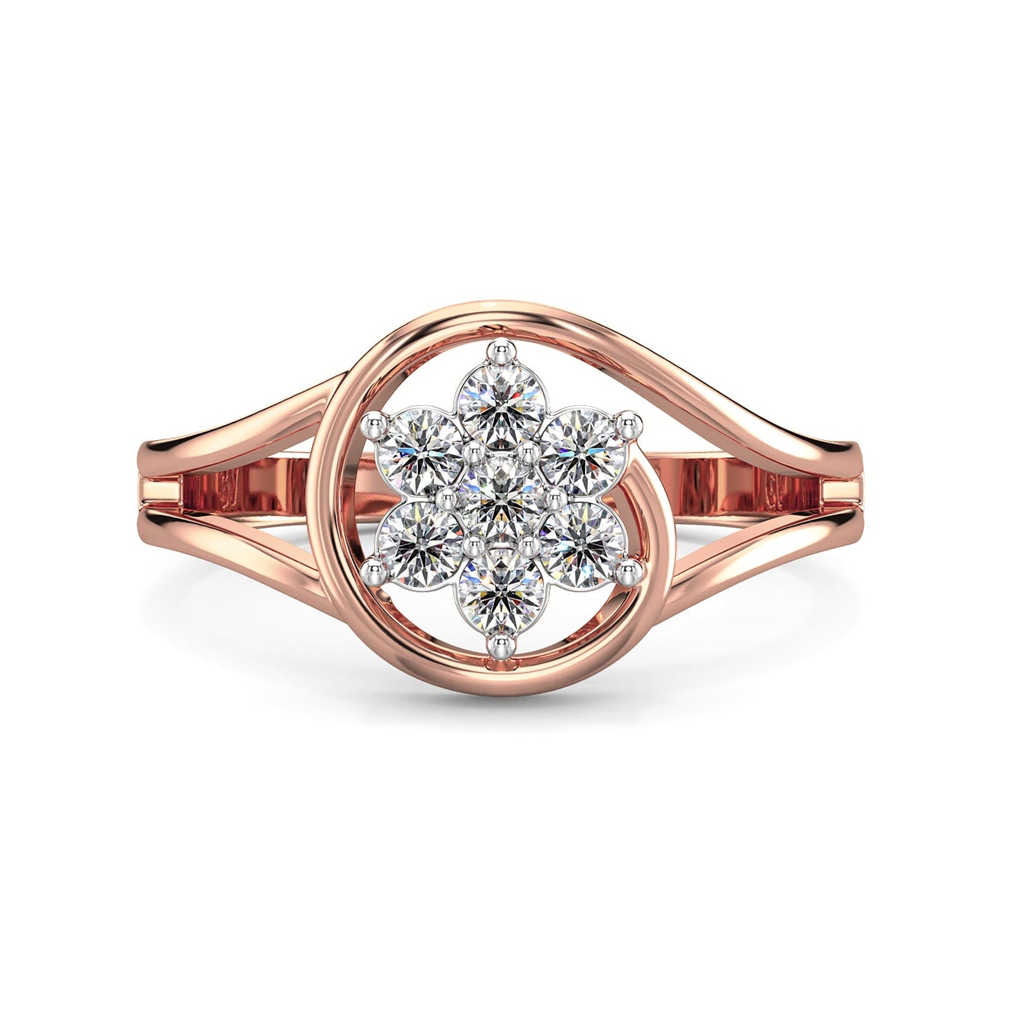 Wildflower Diamond Ring-Rose Gold
