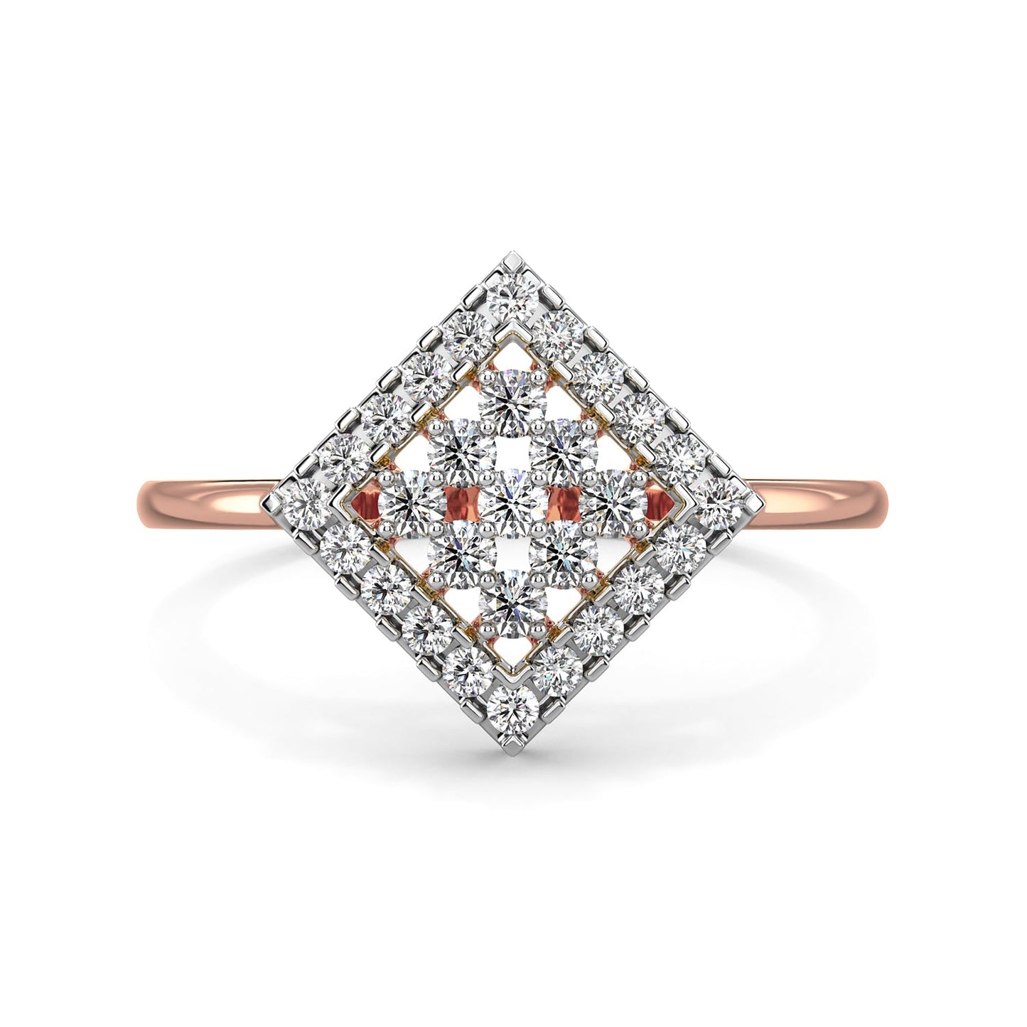 Whispers Diamond Ring-Rose Gold