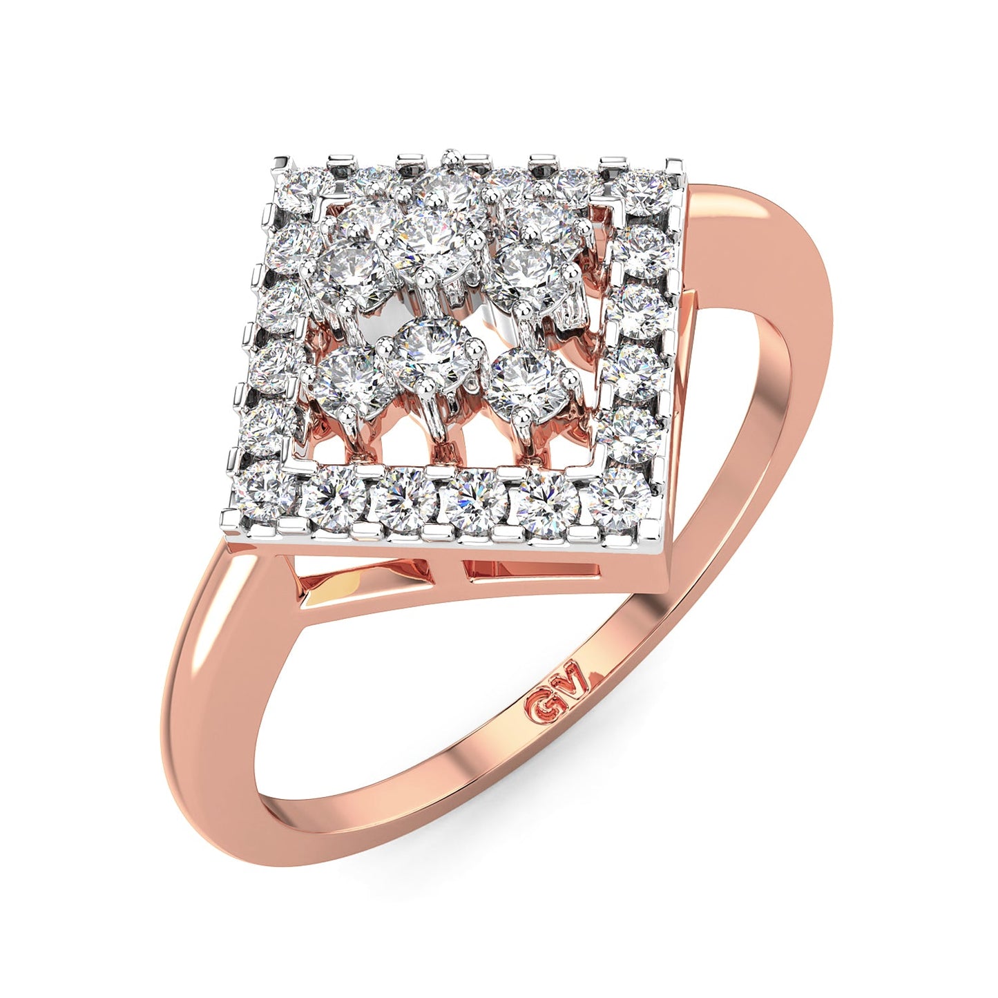 Whispers Diamond Ring-Rose Gold