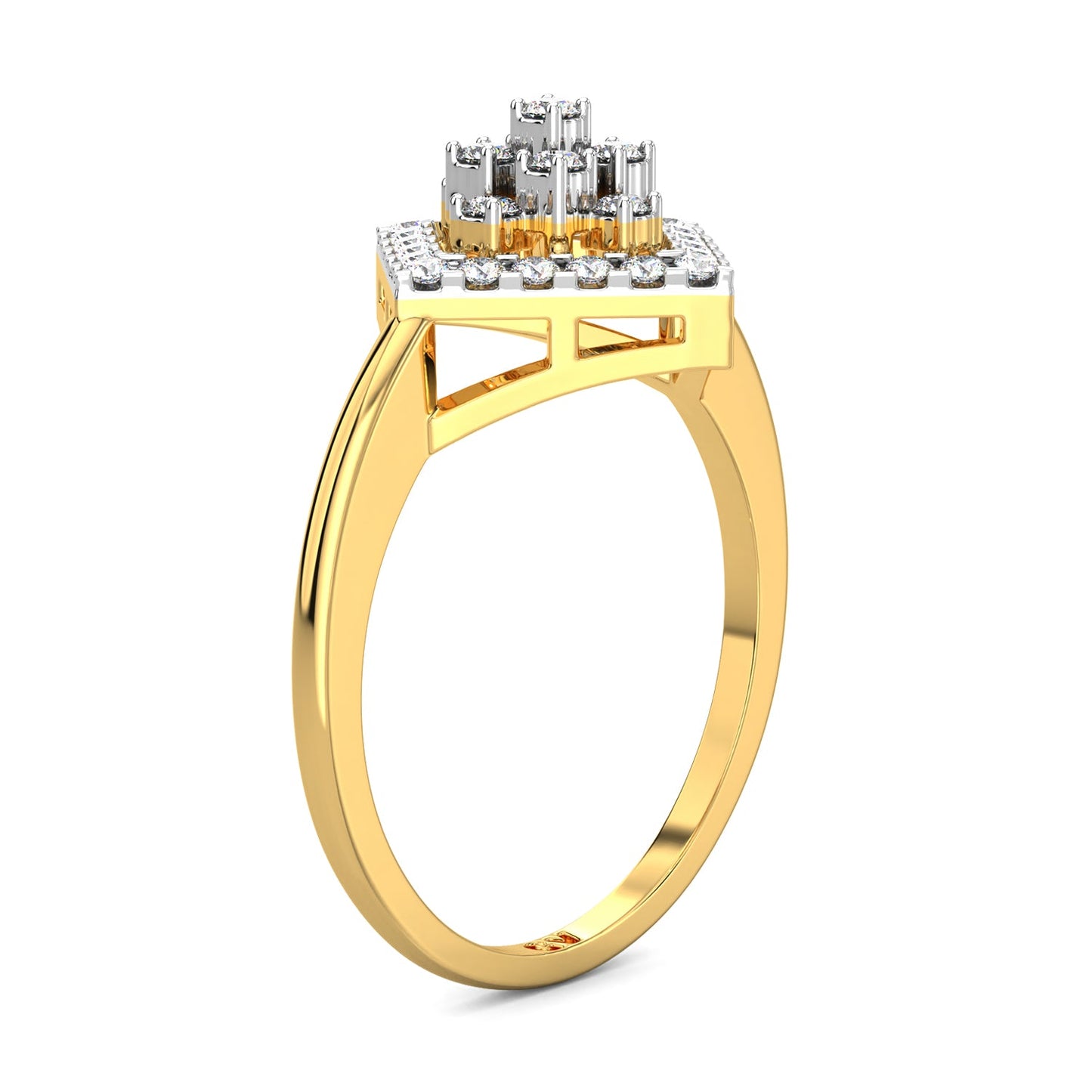 Whispers Diamond Ring-Yellow Gold