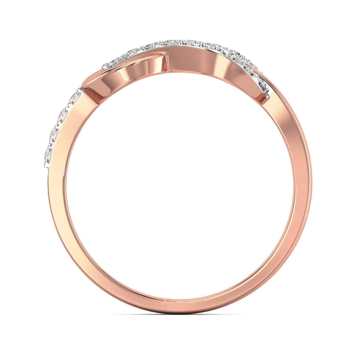 Infinity Promise Diamond Ring-Rose Gold