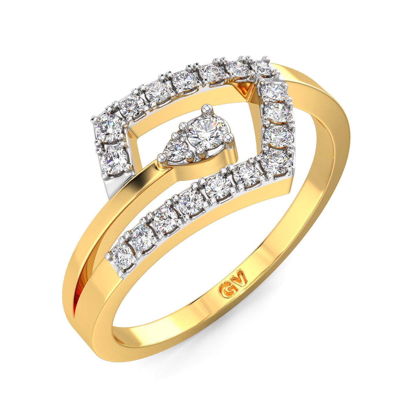 Starlit Diamond Ring-Yellow Gold