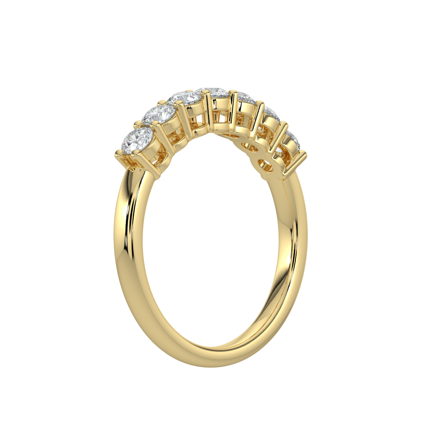 Timeless Diamond Band-Yellow Gold