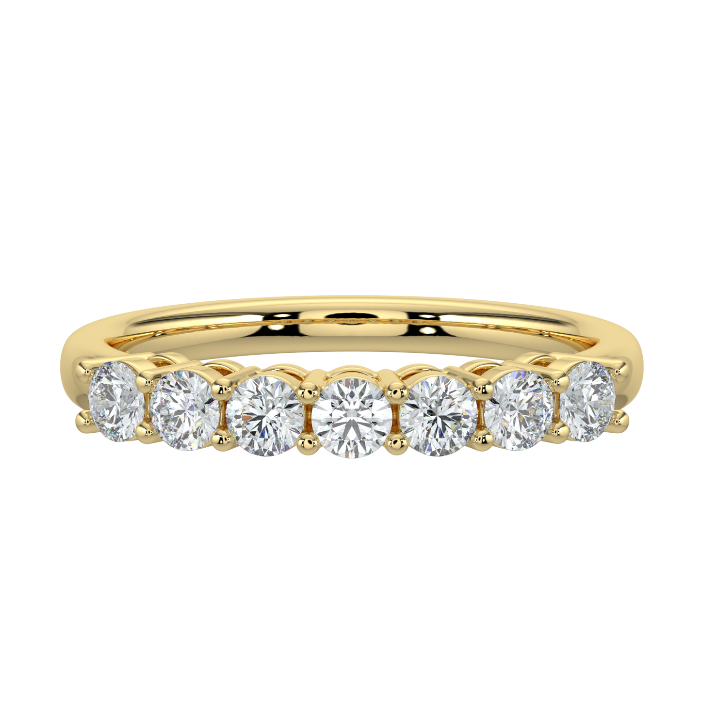 Timeless Diamond Band-Yellow Gold
