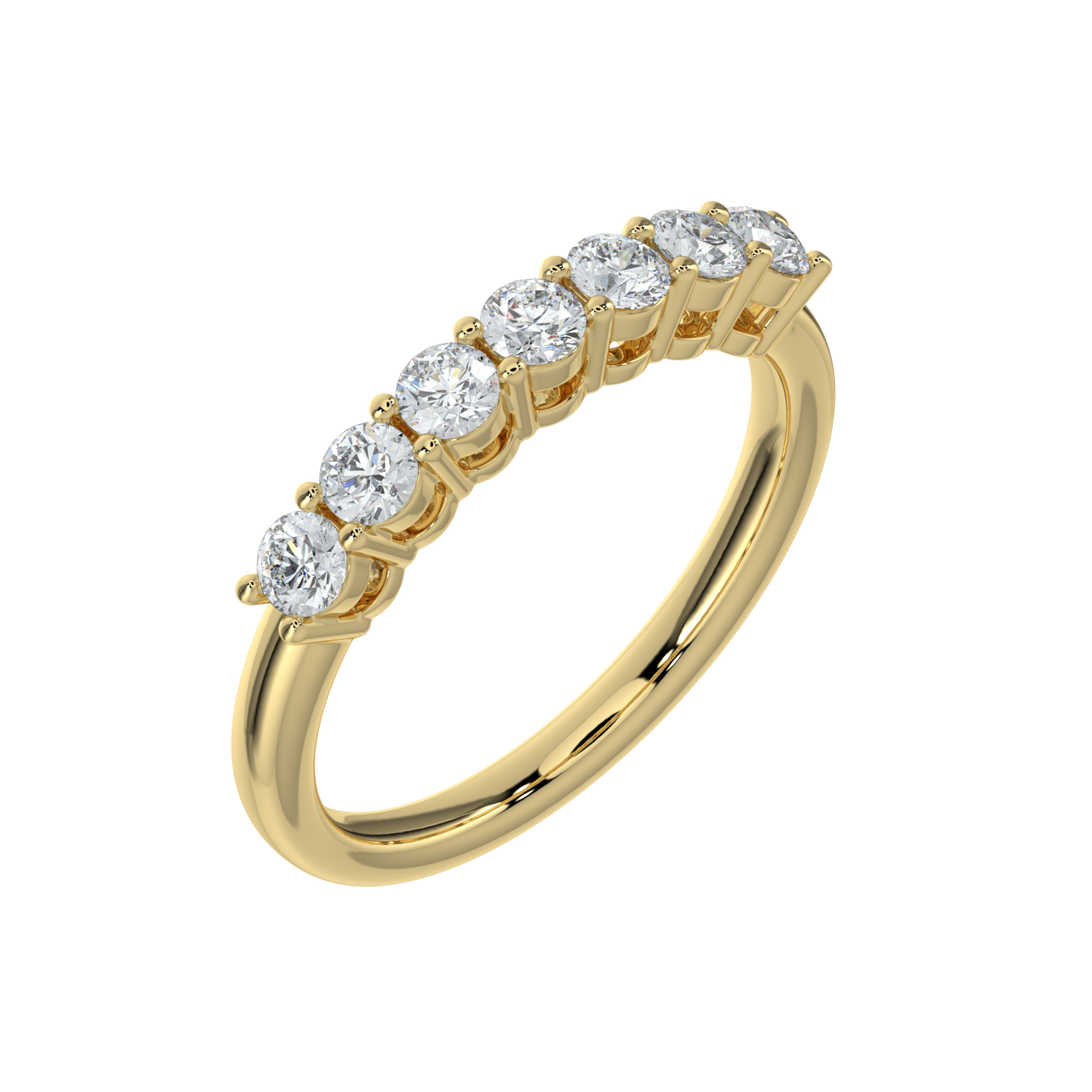 Timeless Diamond Band-Yellow Gold