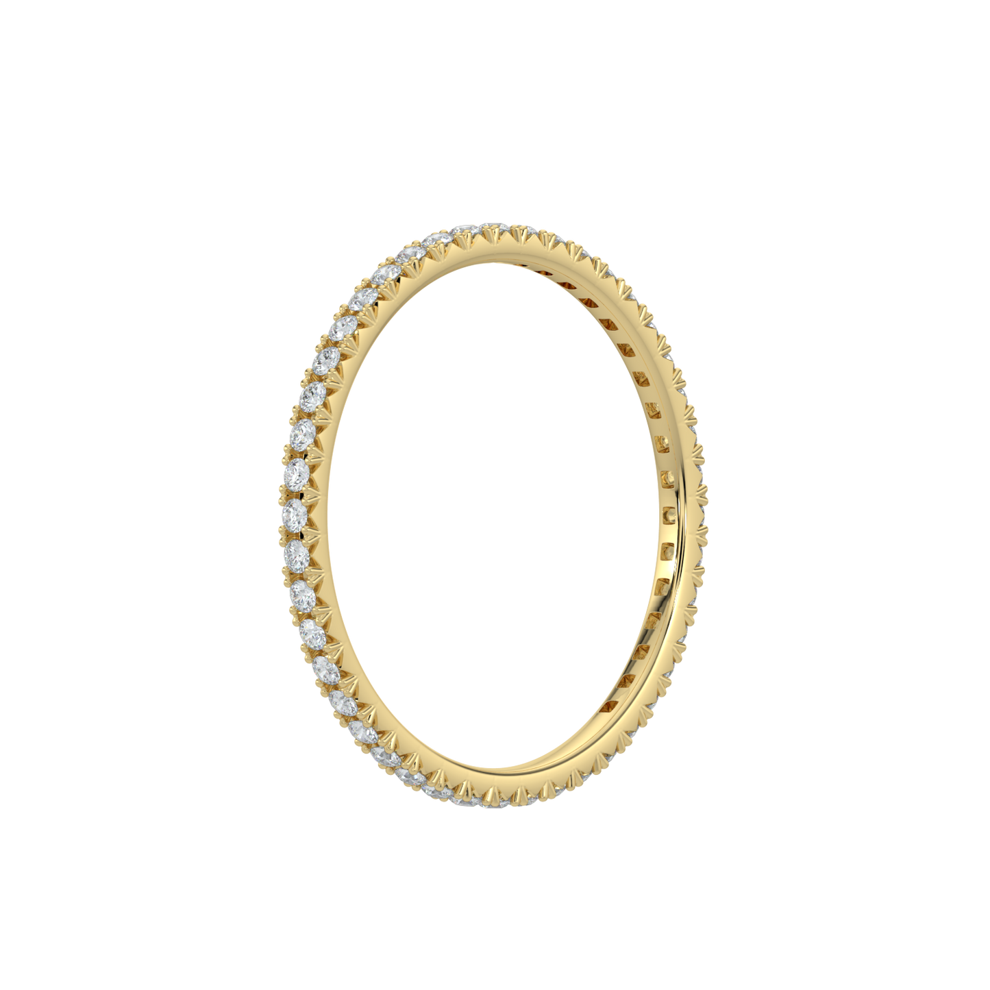 Forever Diamond Band-Yellow Gold