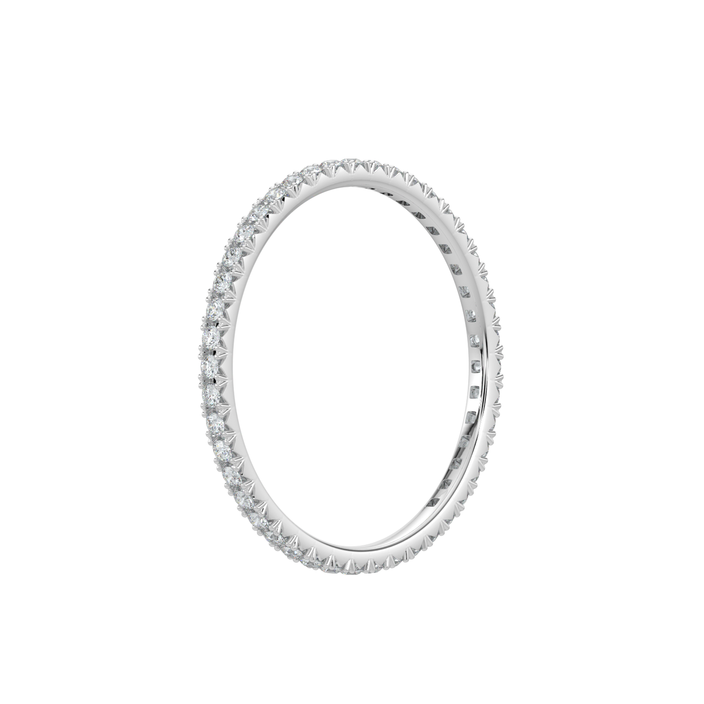Forever Diamond Band-White Gold