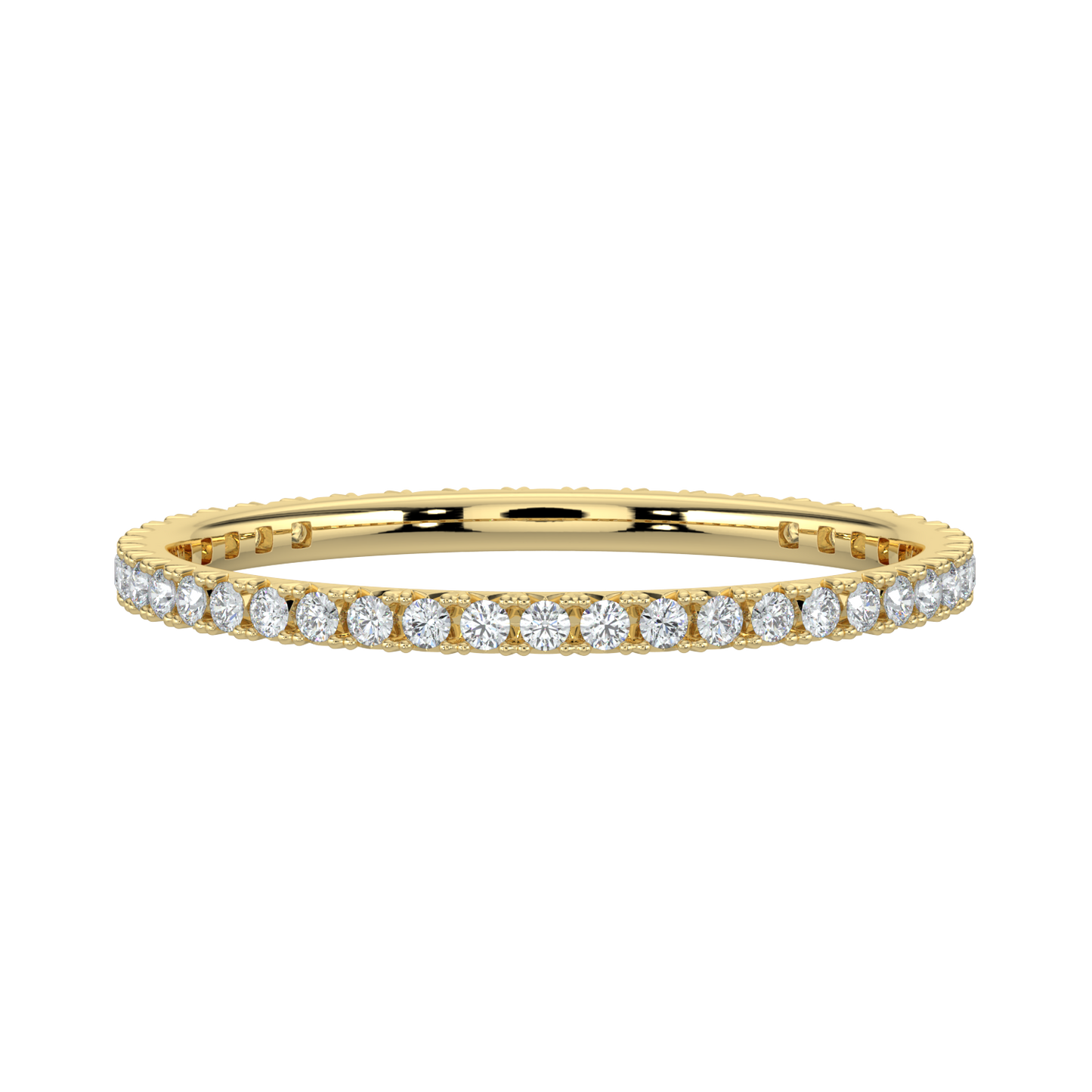 Forever Diamond Band-Yellow Gold