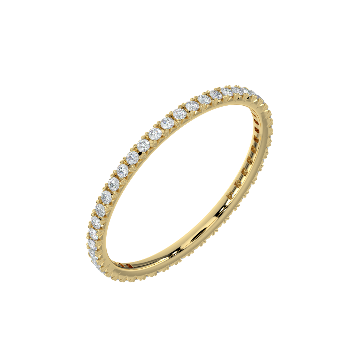 Forever Diamond Band-Yellow Gold