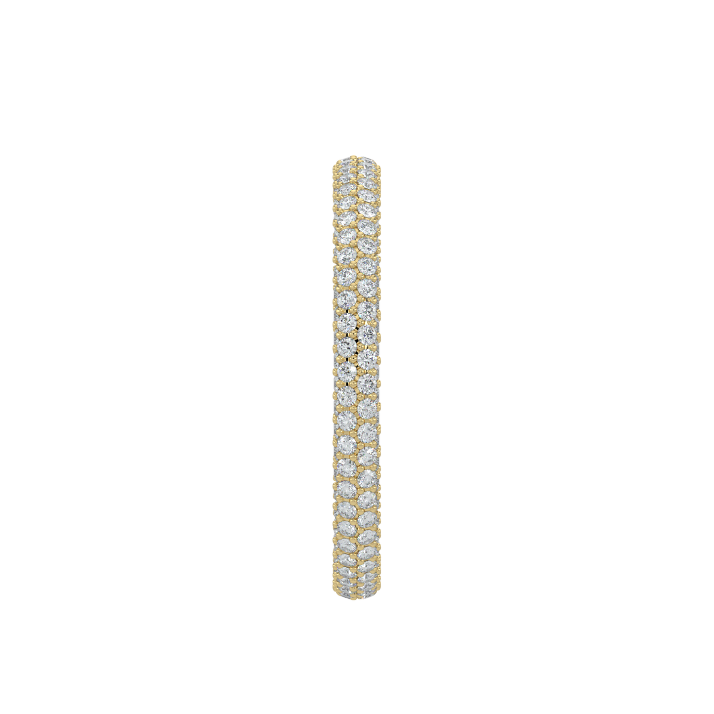 Twinkling Diamond Band-Yellow Gold