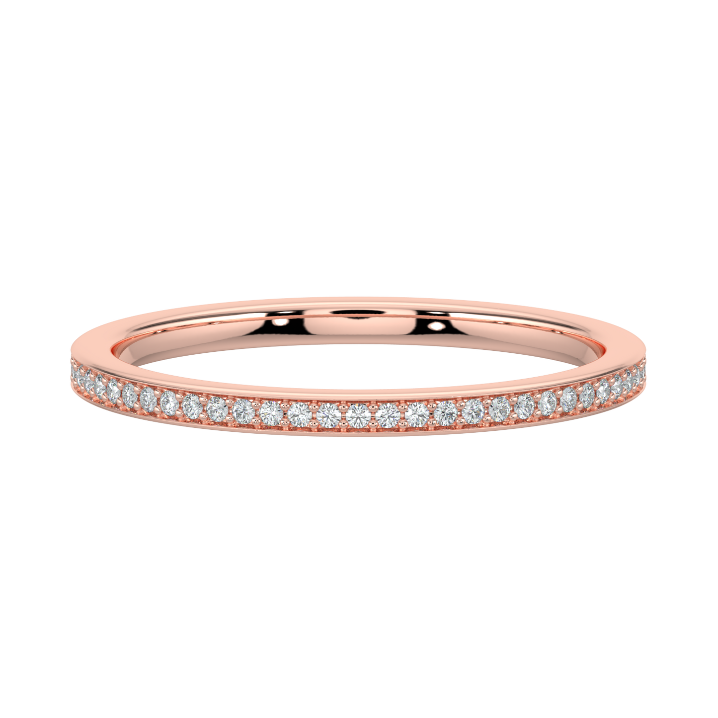 Stackable Diamond Band-Rose Gold