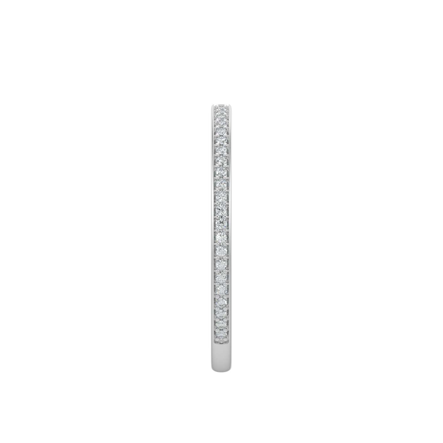 Stackable Diamond Band-White Gold