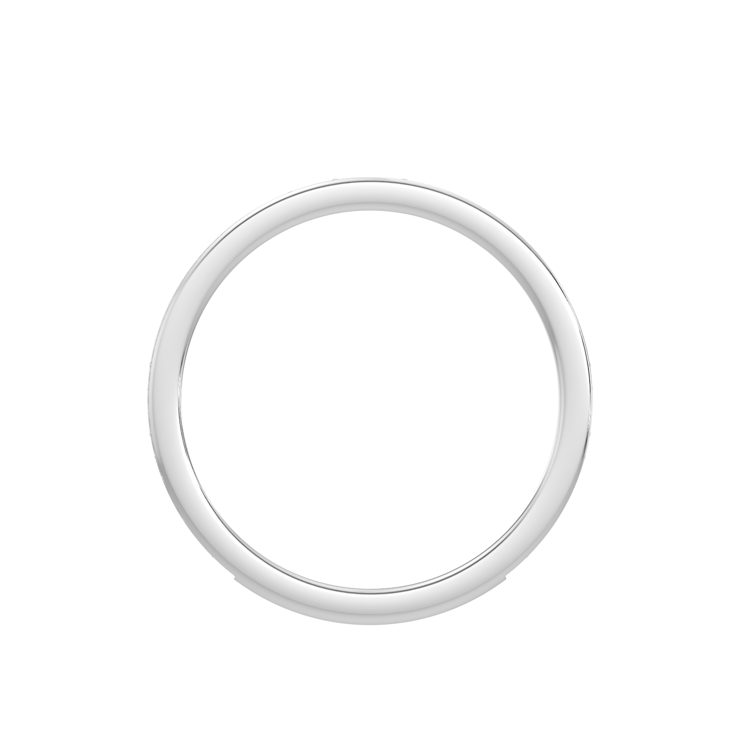 Stackable Diamond Band-White Gold