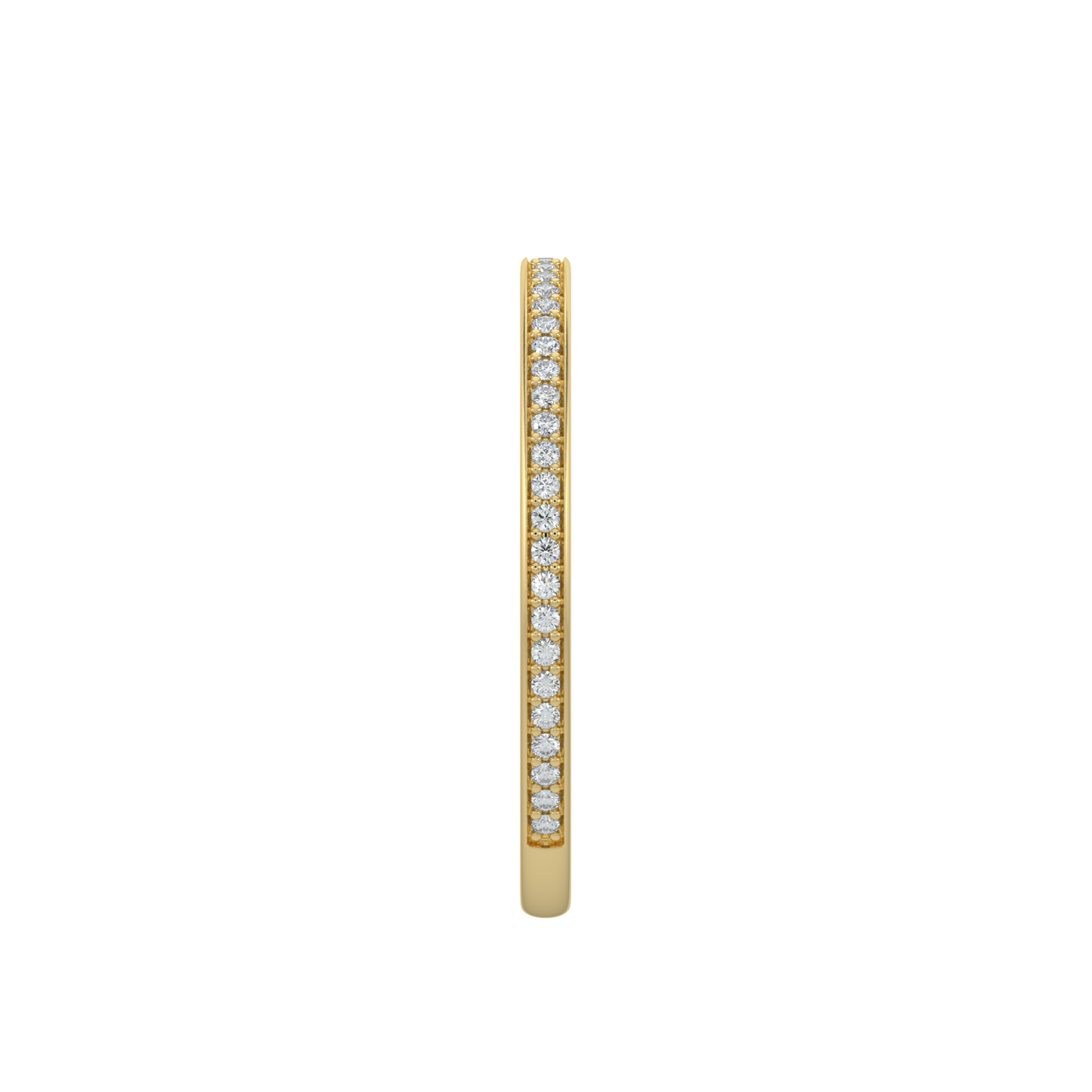 Stackable Diamond Band-Yellow Gold