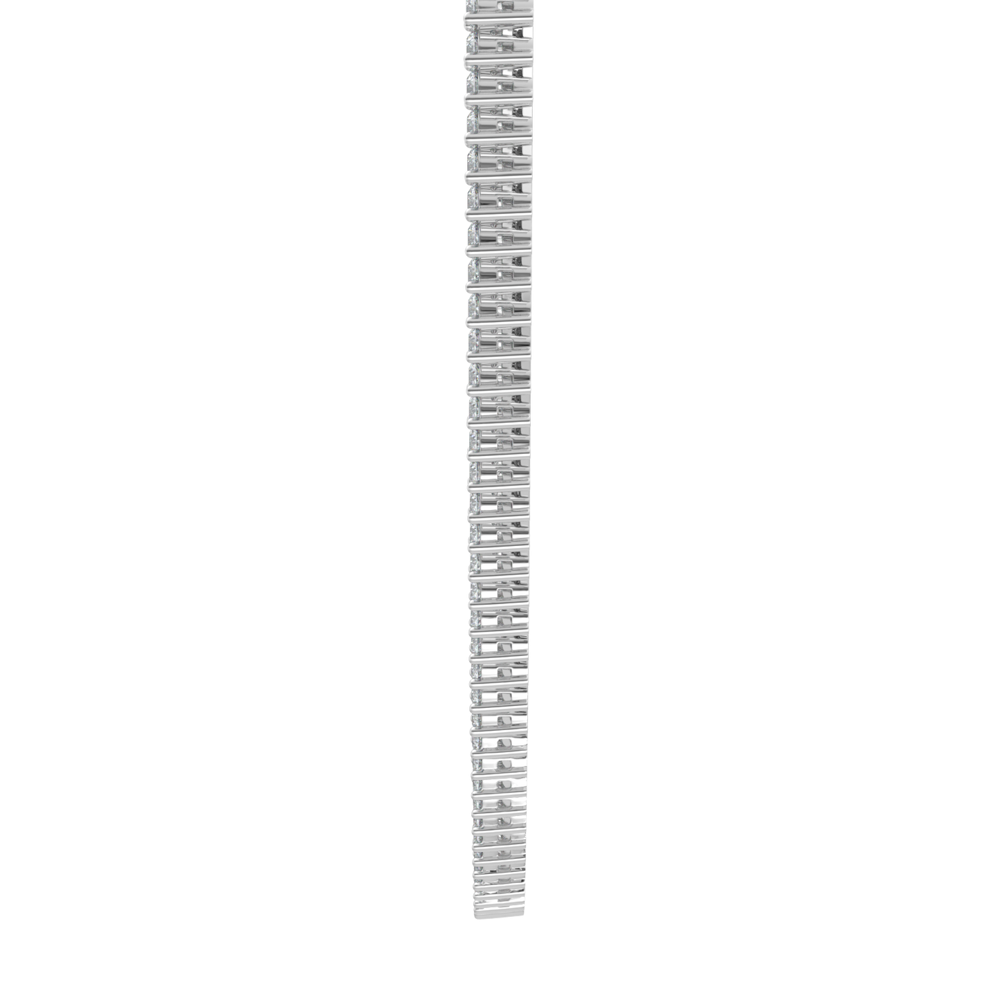 Sparkling Diamond Tennis Necklace-White Gold