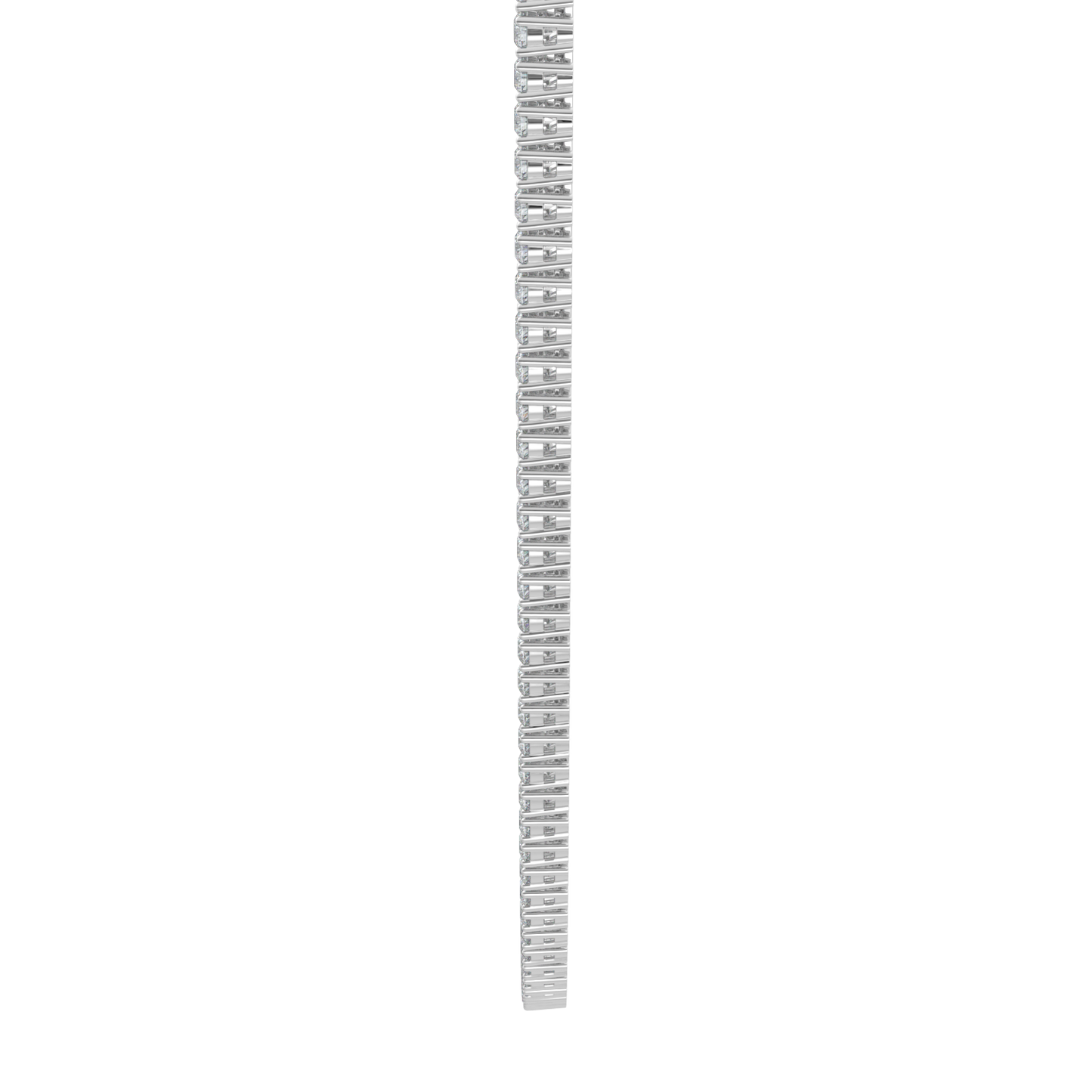 Cascade Diamond Tennis Necklace-White Gold
