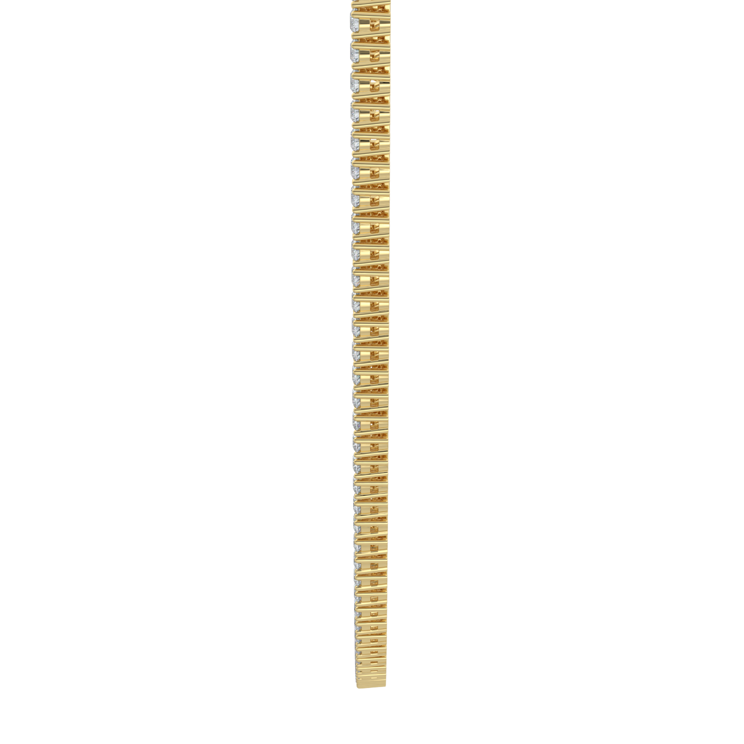 Cascade Diamond Tennis Necklace-Yellow Gold