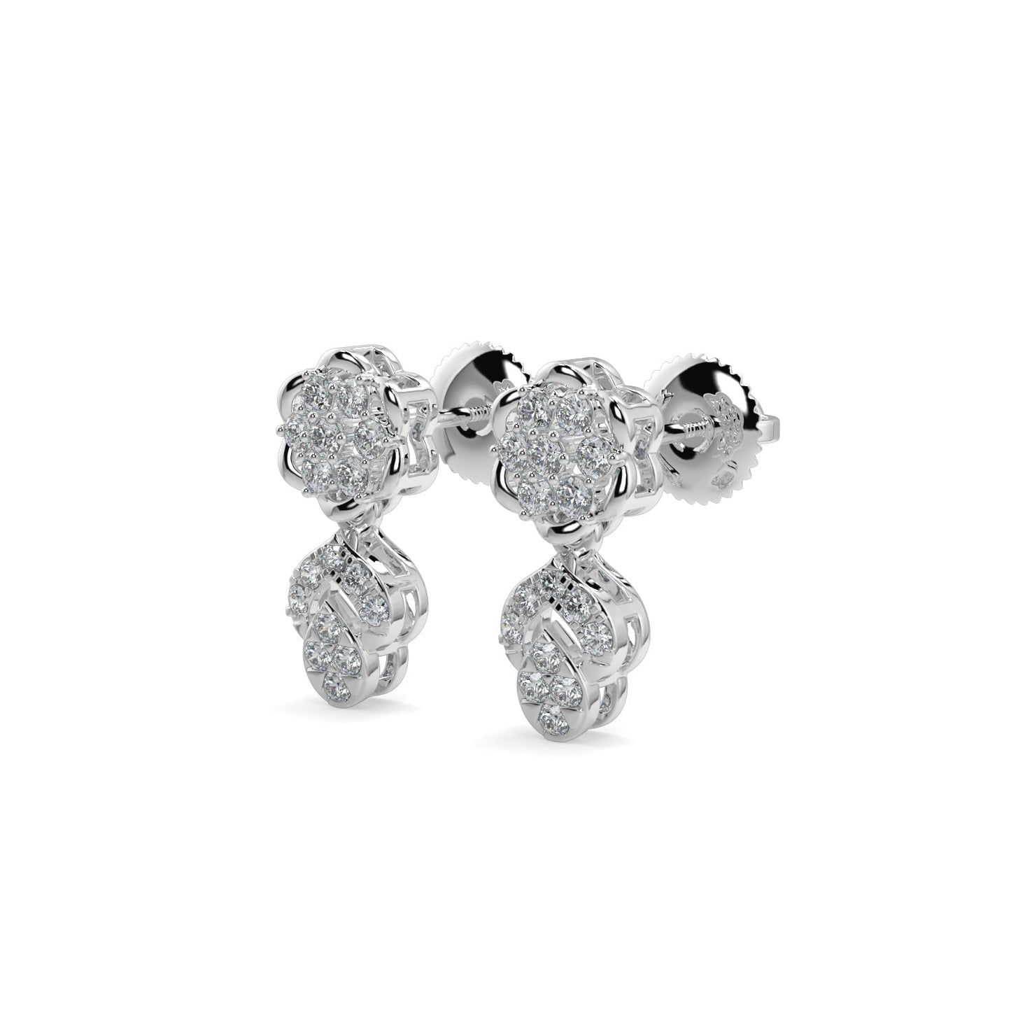 Enchanted Diamond Earrings-White Gold