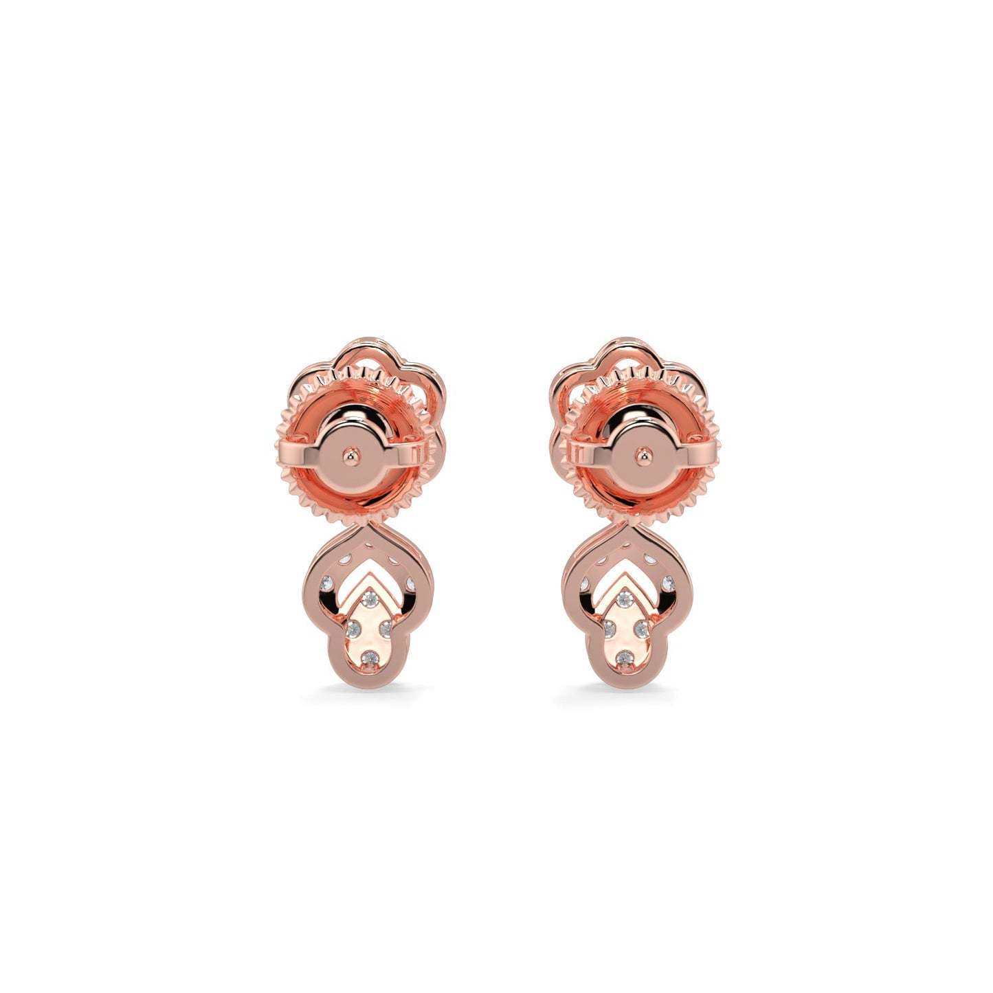 Enchanted Diamond Earrings-Rose Gold