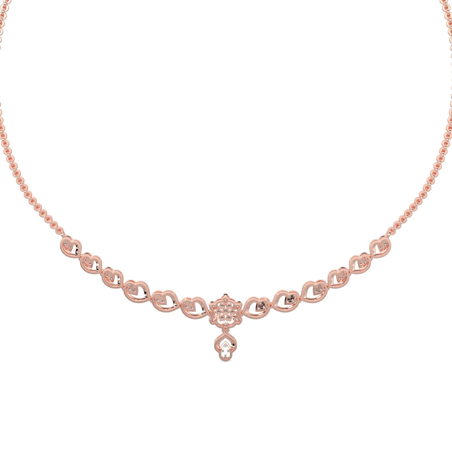 Enchanted Diamond Necklace-Rose Gold