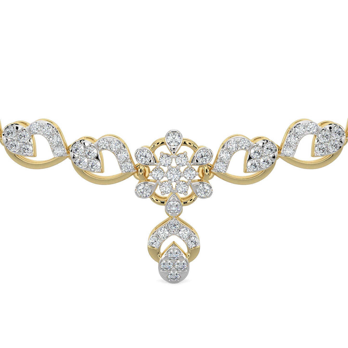 Enchanted Diamond Necklace-Yellow Gold
