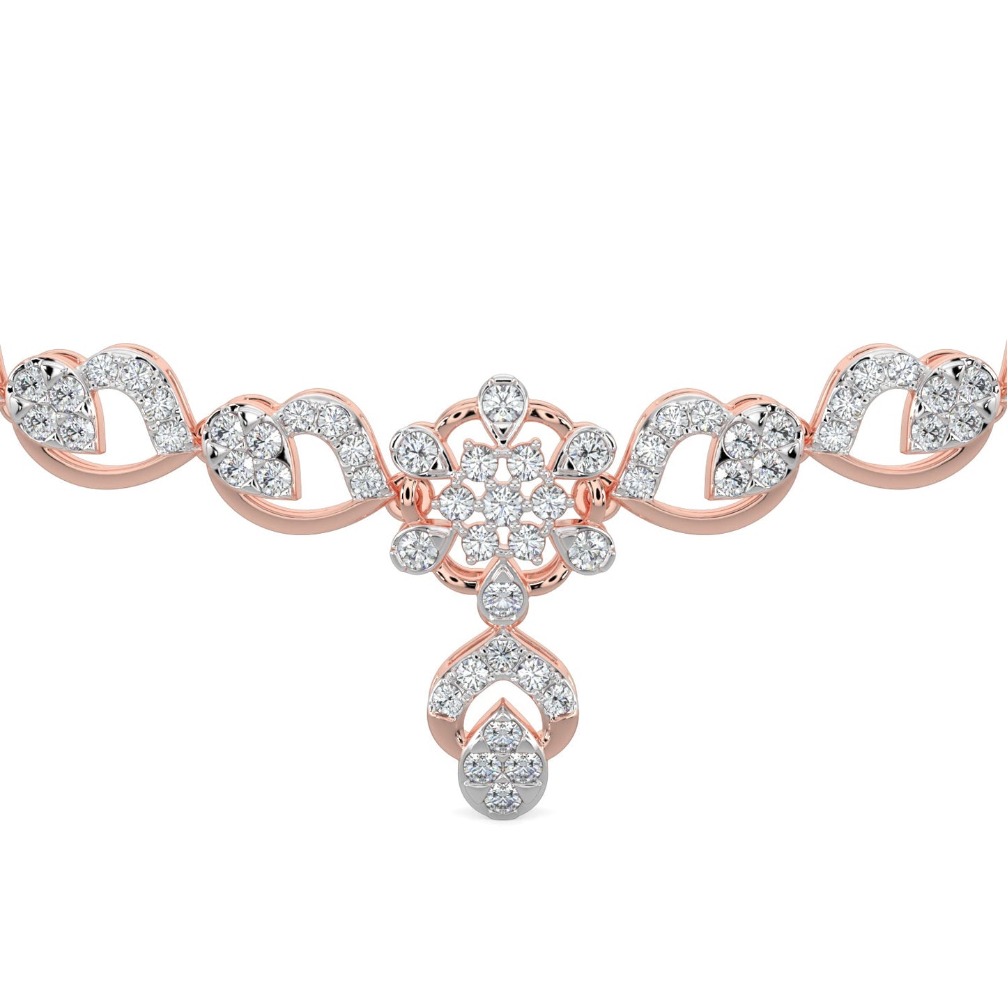 Enchanted Diamond Necklace-Rose Gold