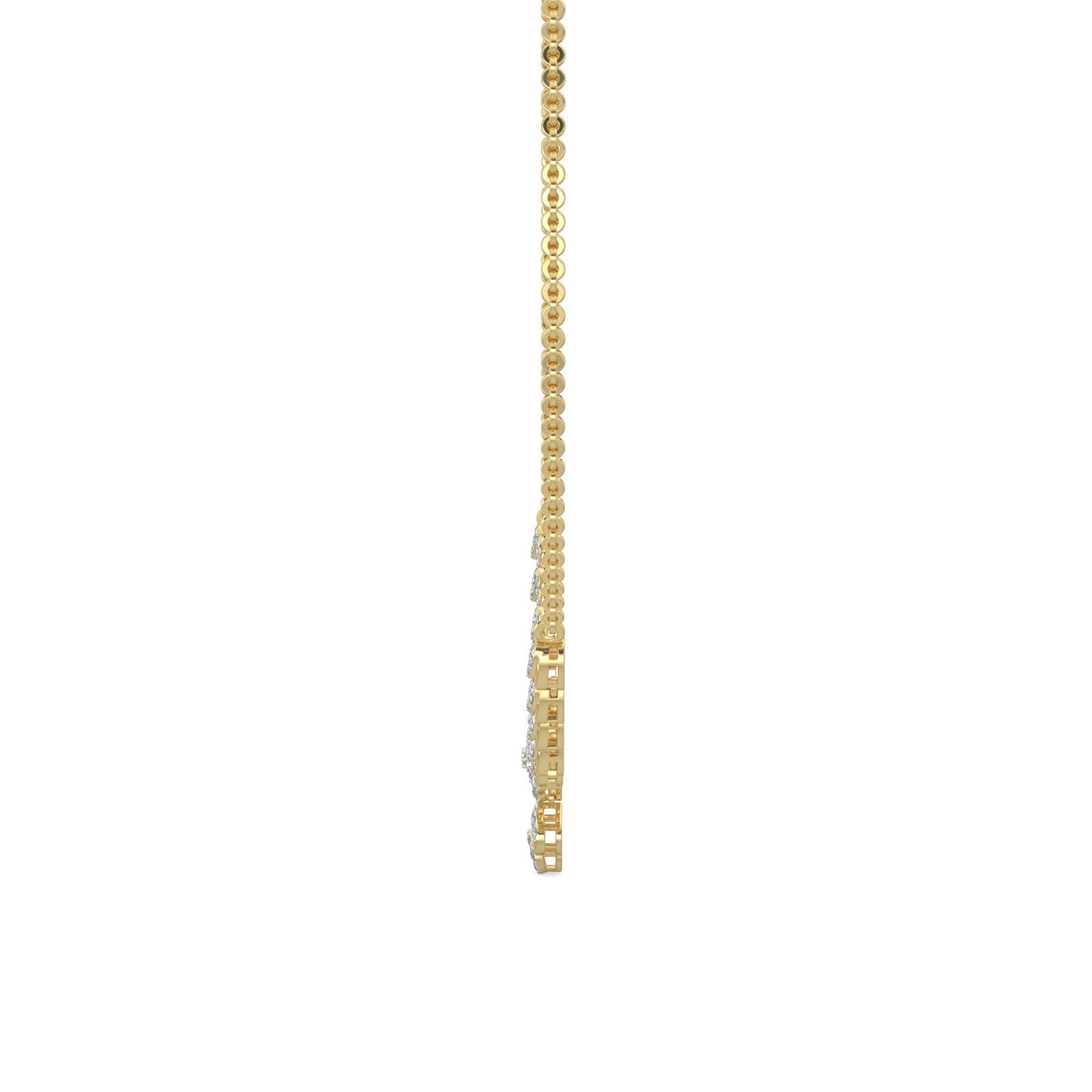 Enchanted Diamond Necklace-Yellow Gold