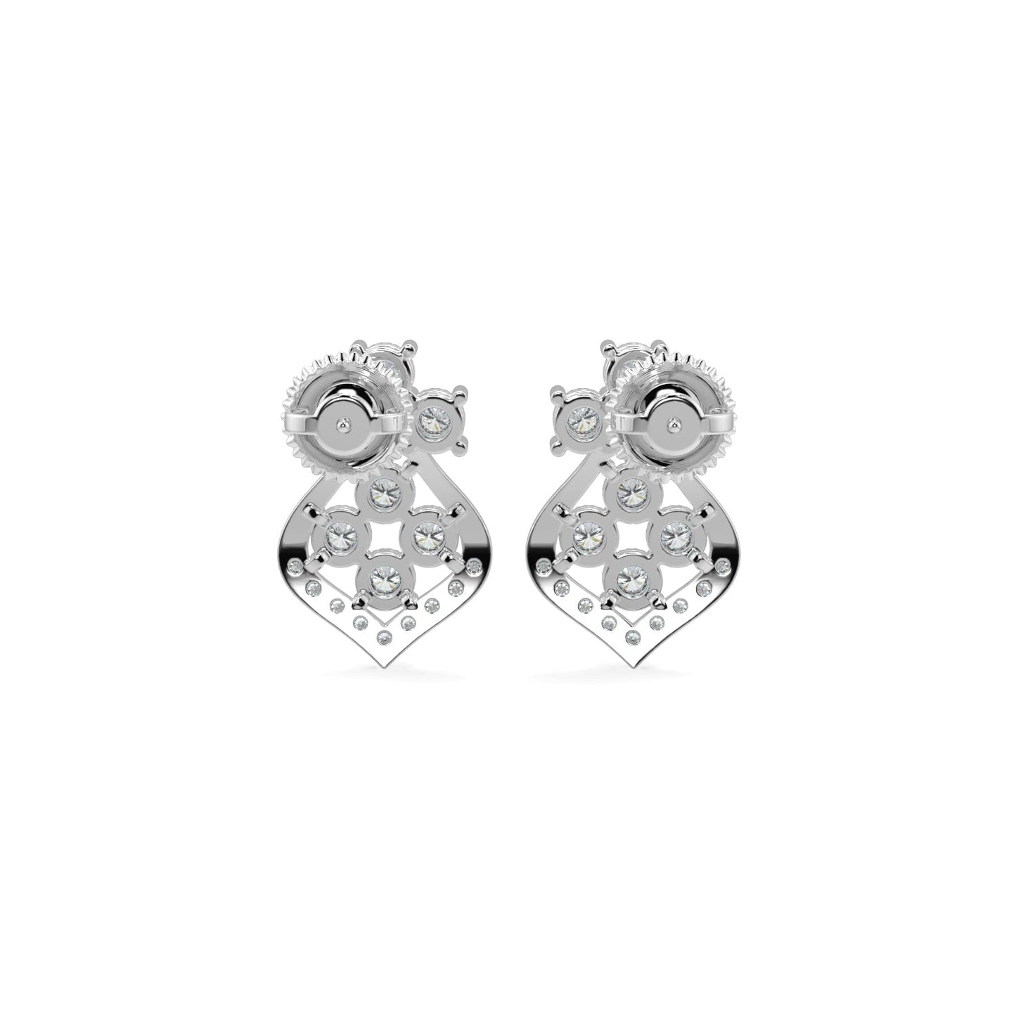 Celestial Diamond Earrings-White Gold