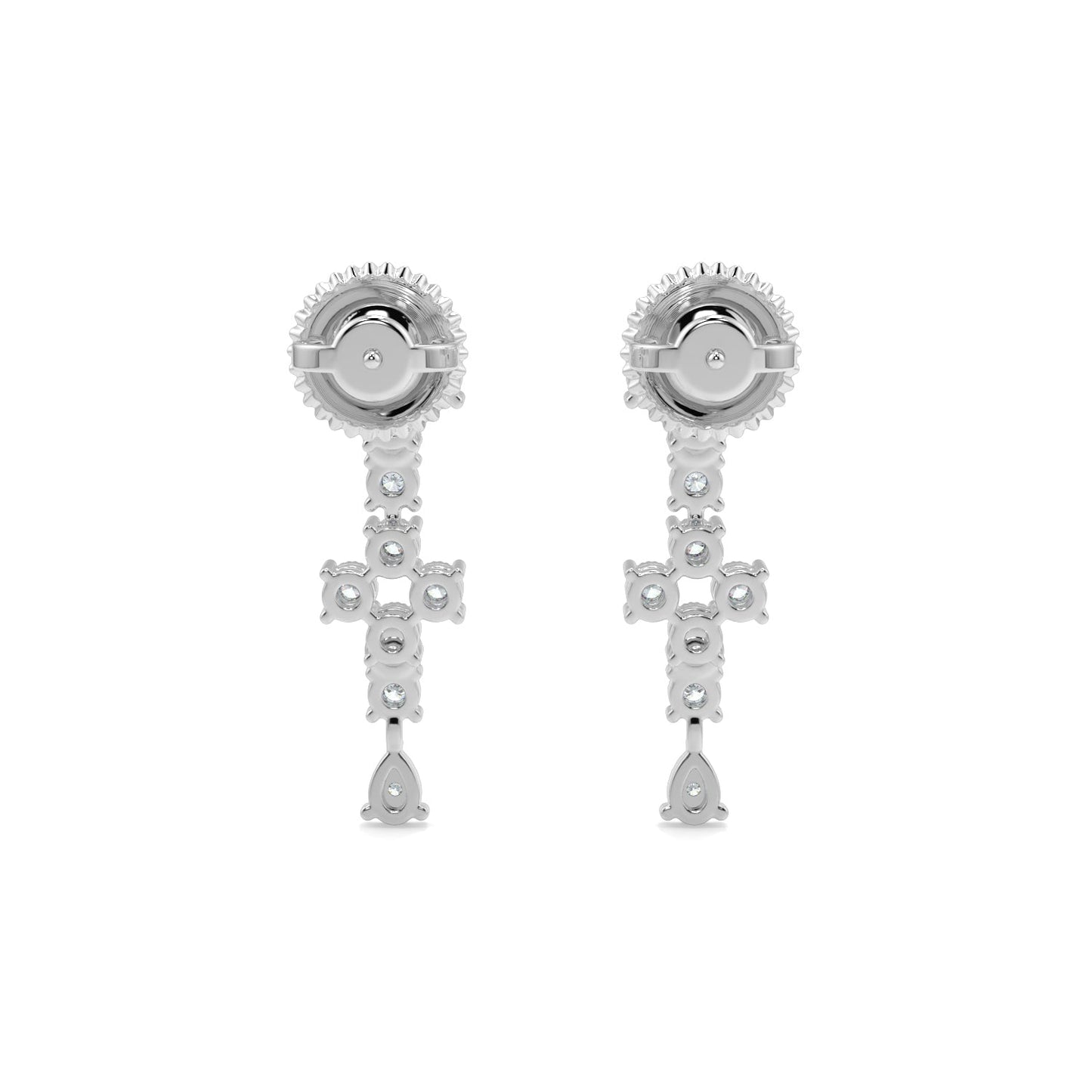 Moonlit Diamond Earring-White Gold